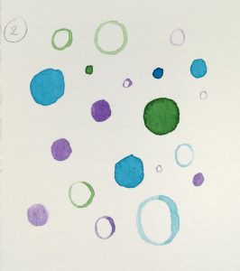 circulos - aprendiendo a pintar con acuarelas - carla bonfigli