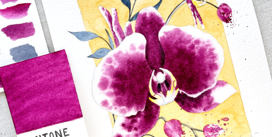 portada orquidea acuarela curso - carla bonfigli - escuela online