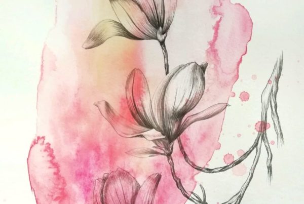 magnolia acuarela - carla bonfigli